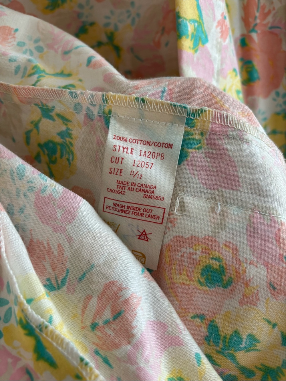 Vintage 100% Cotton Pastel Floral Open Boxy Blazer - Picture 6 of 10